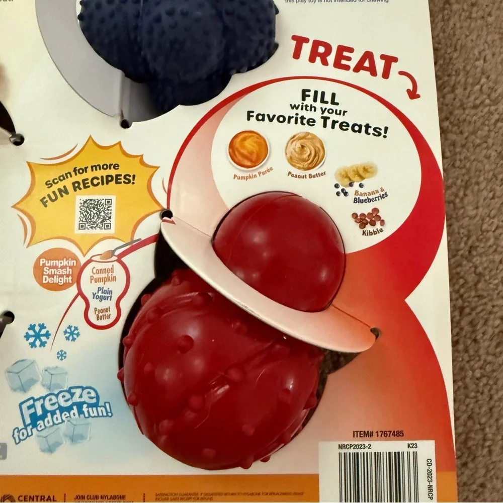 Nylabone Strong & Fun Variety Pack Dog Toys - Red, Blue, Brown